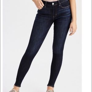 American Eagle “Super-Stretch” Jeans in Dark Denim